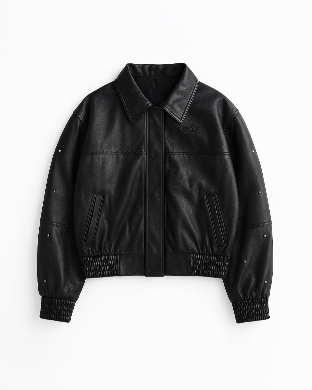 CHAQUETA NEGRA CUERO