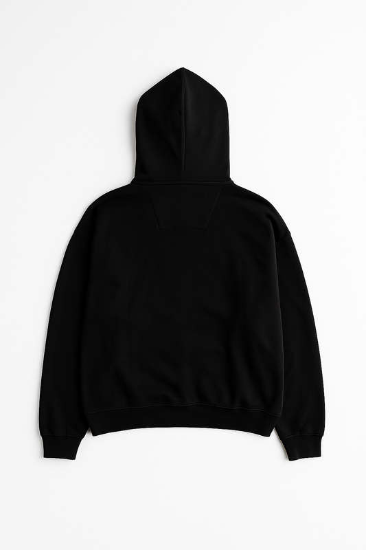Hoodie Básico Iconos - Negro