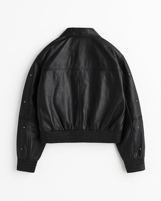 Chaqueta Cuero - Negra