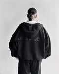 Zip-Up Hoodie - Black