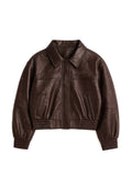 Chaqueta Cuero - Café