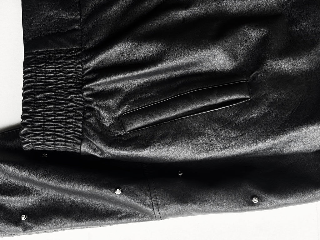 Chaqueta Cuero - Negra