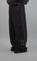 Pantalón Wide Desgastado - Café