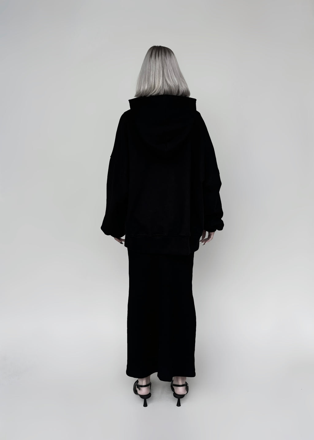 Hoodie Básico Iconos - Negro