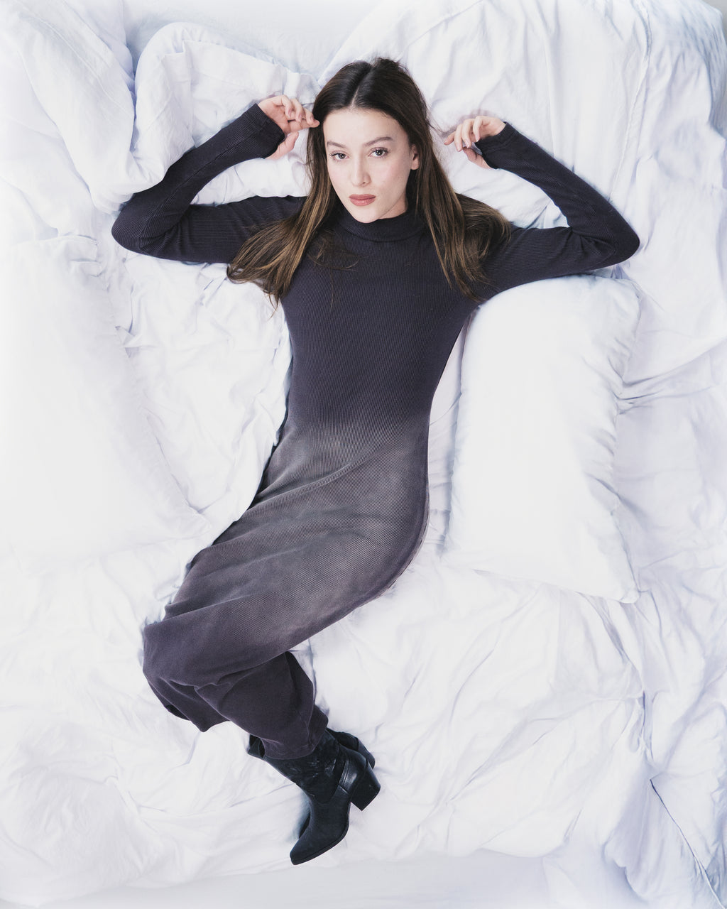 Vestido Rib - Café