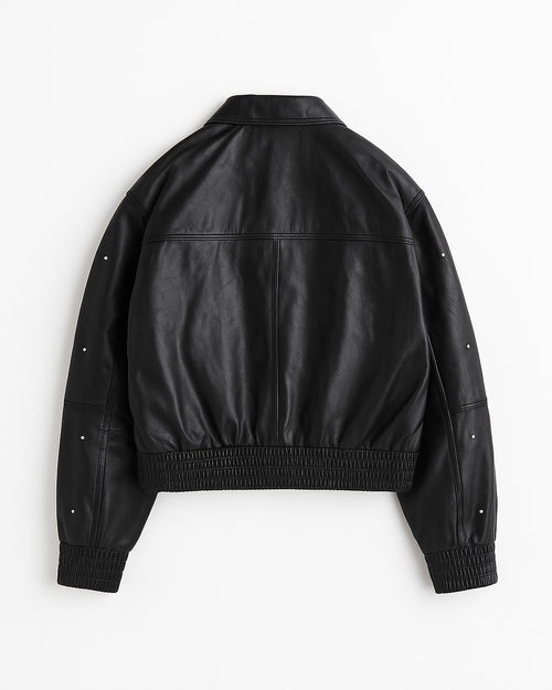 Chaqueta Cuero - Negra