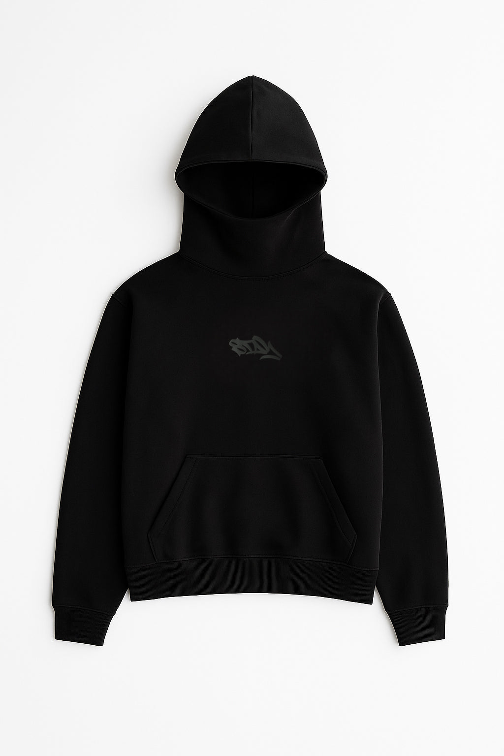 Hoodie Básico Iconos - Negro